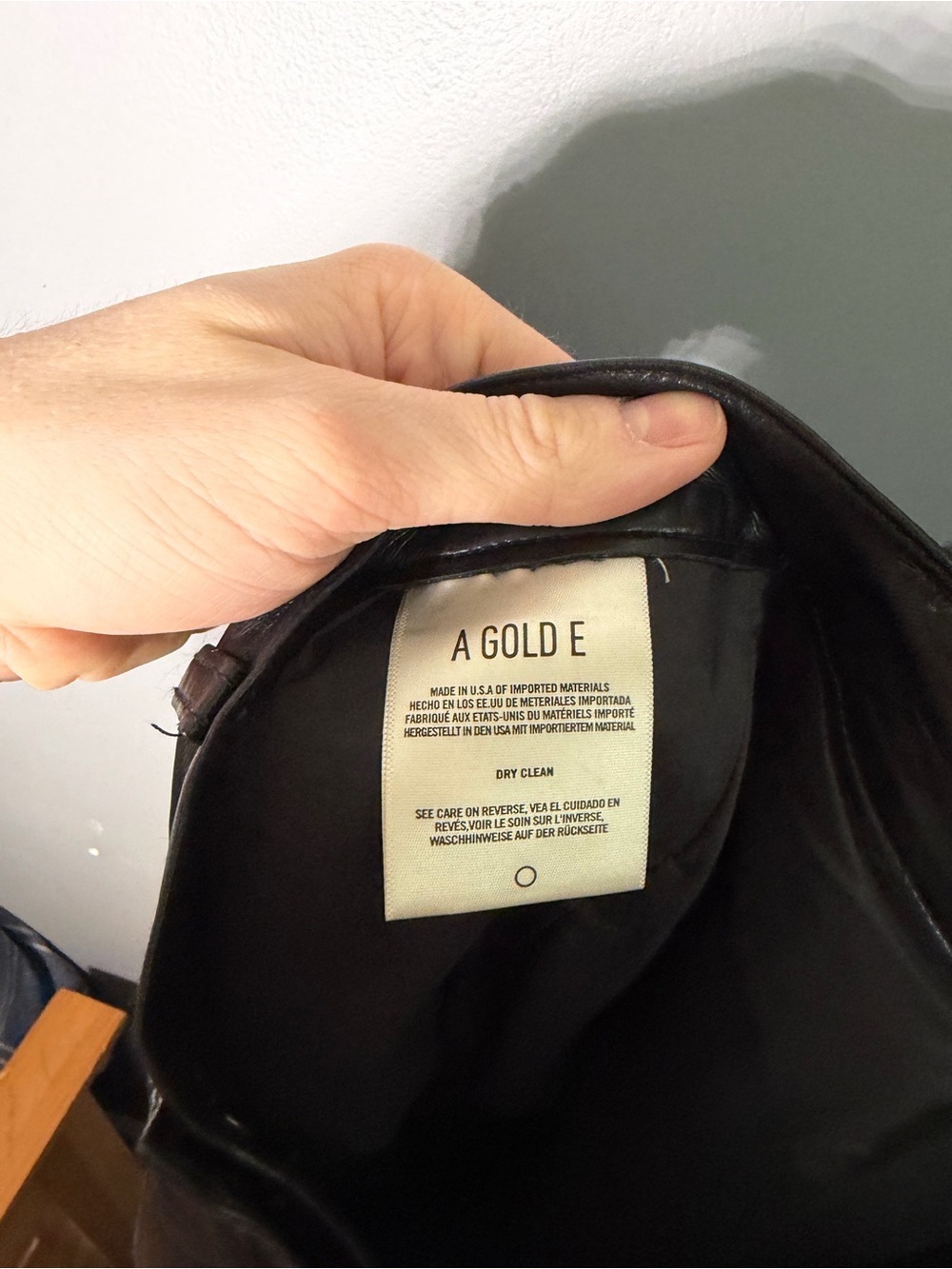 Agolde 90s Pinch Waist Recycled Leather Pants Size 25 - Picture 5 of 6